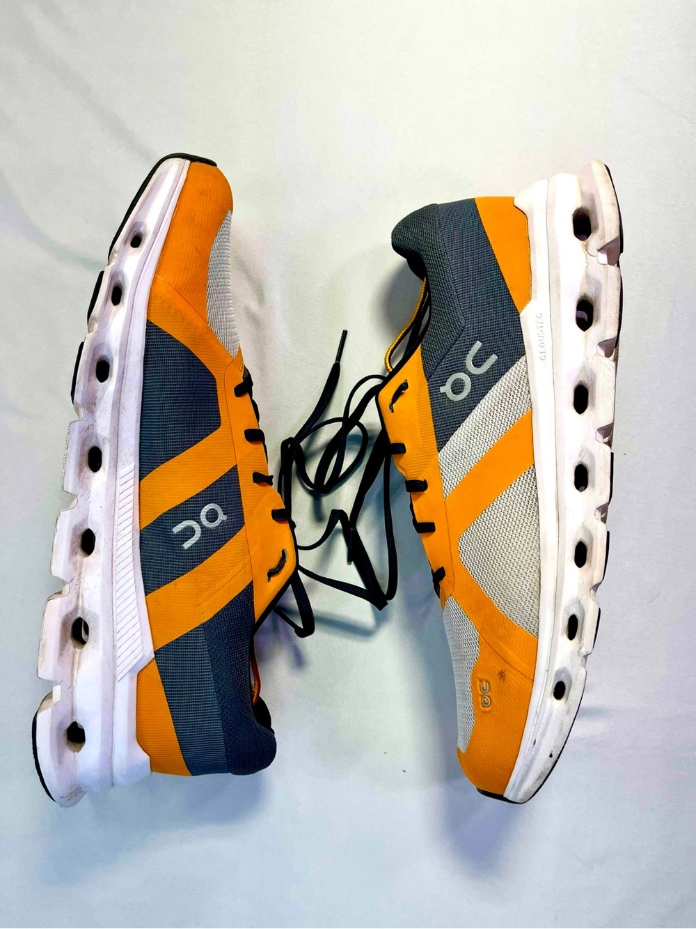 On Running Men's Cloudrunner Turmeric Frost Orange Grey Shoes Sneakers - 11 - Picture 11 of 12